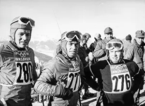 Olympia Prints: Austrian ski racers 1964 Winter Olympics