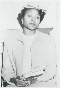 Tuscaloosa Prints: Autherine Lucy Poised with Books in Hand