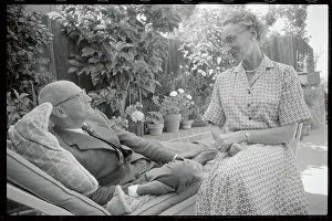 Forester Prints: Author C. S. Forester Sitting with his second wife Dorothy Ellen Foster Forester