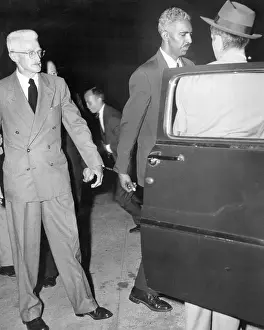 Author Dashiel Hammett and Acquaintance Being Transported by Police