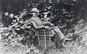 Author Francis Parkman Reclining Outdoors
