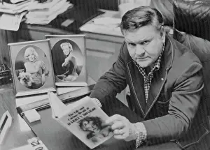 Author Robert Slatzer with Marilyn Monroe Photos