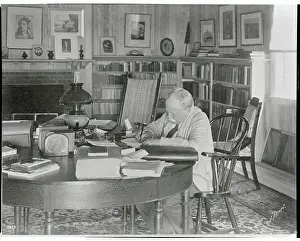 Author William Dean Howells in His Office