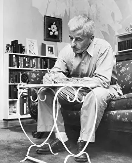 Bookshelf Prints: Author William Faulkner Writing