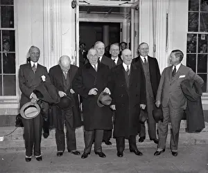 Alfred P Prints: Auto Executives Leaving White House