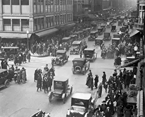 Cincinnati Prints: Auto Traffic on a Street