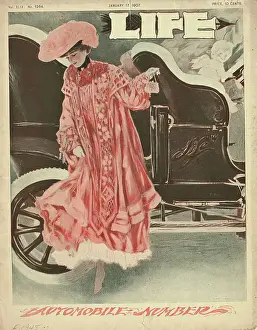 Color Print Prints: Automobile Number Magazine Illustration by Henry Hutt