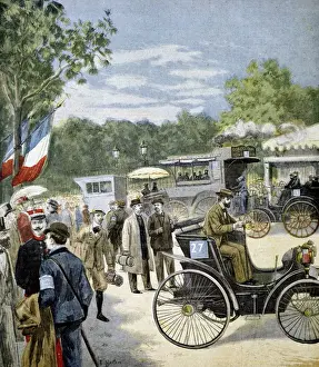 Automobile race from Paris to Rouen in 1894