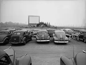 Parked Prints: Automobiles At Outdoor Church Services