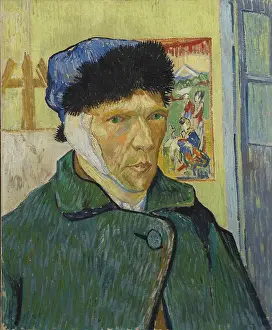 Van 1853 1890 Prints: Autoportrait À Loreille Bandée (Self-Portrait With Bandaged Ear)
