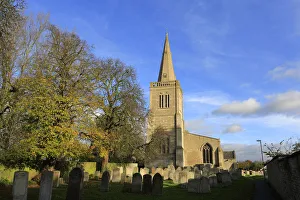 Dave Porter's UK, European and World Landscapes Gallery: Autumn, the Priory Church, Deeping St James