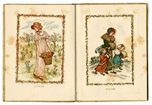 Images Dated 22nd December 2012: Autumn and Winter - Kate Greenaway 1883