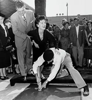 Footprint Prints: Ava Gardner Foot Printed in Concrete