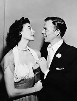 Newlyweds Prints: Ava Gardner and Frank Sinatra on Wedding Day