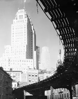 Third Avenue L Structure Loop near Skyscrapers