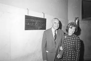 1970s Prints: Averell Harriman and Pamela Churchill Hayward File for Marriage