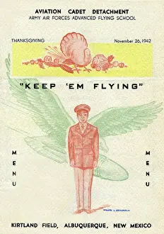 1942 Prints: Aviation Cadet Detachment, Thanksgiving