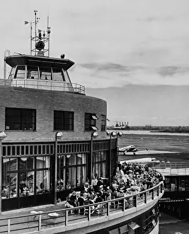 Huty34299 Prints: Aviation Terrace Restaurant, LaGuardia Airport