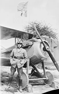 Aviator Beside His Plane