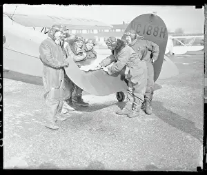 Planning Prints: Aviators Discussing Protest Plan