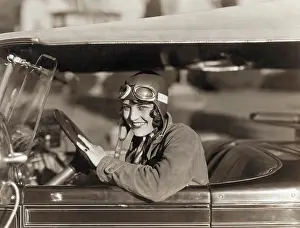 Aviatrix Ruth Elder Driving Car