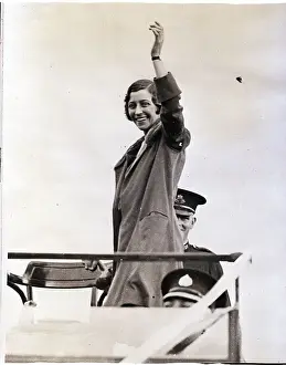 Solo Prints: Aviatrix Waving to Fans