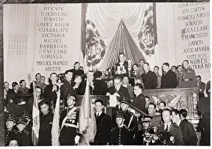 Congress Prints: Avila Camacho Addressing Mexican Congress