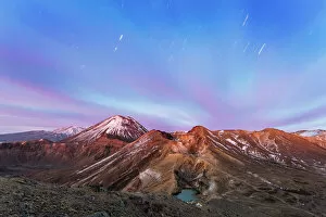 Mystery Collection: Awesome dawn over volcanic landscape, Tongariro