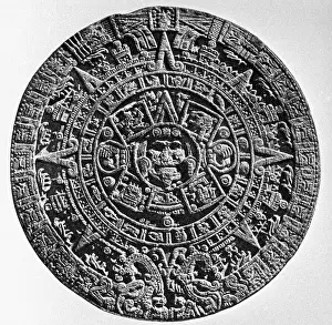 Calendar Prints: Aztec Calendar Stone