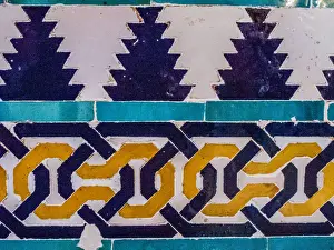 Ceramics Prints: Azulejos, Alhambra, Granada, Spain