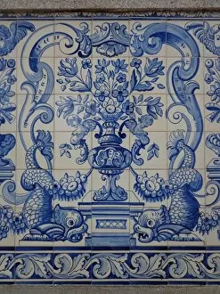 Images Dated 13th February 2014: Azulejos Decorative Tiles in Macaus Old City centre, Macau, China
