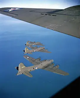 Sun Light Prints: B-17 Bombers En Route To England