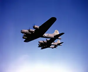 Sun Light Prints: B-17 Bombers En Route To England