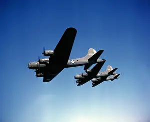 Sun Light Prints: B-17 Bombers En Route To England