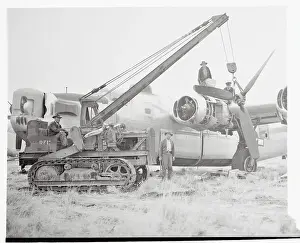 B-24 Being Worked On