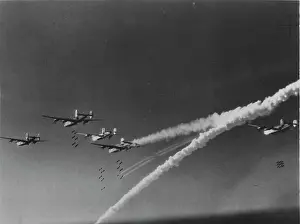 B-24s On Bombing Raid