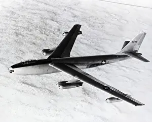 B-47 Stratojet Bomber In Flight