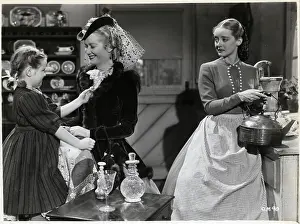 Maid Prints: B. Davis & Miriam Hopkins In Old Maid