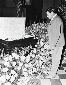 Coffin Prints: B. Ruth At Lou Gherigh'S Body In Church