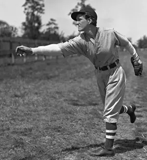 Pitching Prints: Babe Didrickson Pitching