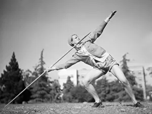 Throwing Prints: Babe Didrikson Throwing the Javelin