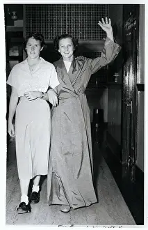 Hallway Prints: Babe Didrikson Walking with Betty Dodd