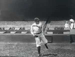 Babe Ruth in Baseball Action