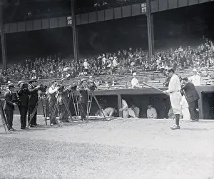 Babe Ruth in Batting Position