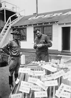 Colonel Prints: Babe Ruth and Benjamin D. Fulois Autographing Baseball Bats