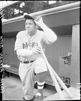 One Person Only Prints: Babe Ruth, Boston Braves Baseball Player