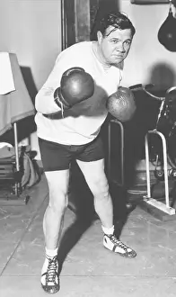 Batter Prints: Babe Ruth In Boxing Stance
