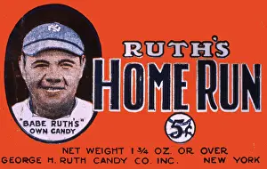 Candy Prints: Babe Ruth Candy Wrapper
