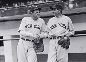 Babe Ruth with Charlie Devens