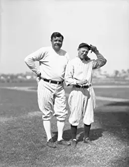 Petersburg Prints: Babe Ruth with Colleague